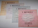 4x Columbia 33cx I Musici Concertos Gabrieli Albinoni Marcello Vivaldi Tartini