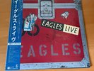 LP EAGLES LIVE JAPAN OBI P-5589-90 POSTER 2LP