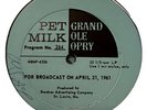 Grand Ole Opry Pet Milk Radio Broadcast Vinyl LP April 21 & 28 1961 June Carter