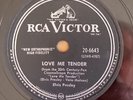 Elvis Presley 78 RPM 'Love Me Tender' b/w 'Anyway You Want Me'' RCA Victor (Can)