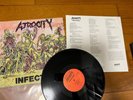 ATROCITY -infected 1ST PRESS LP    repulsion grindcore death metal
