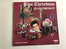 VTG Elvis Presley Blue Christmas Vinyl LP Record (1976) KNL1-7047 •