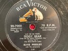 RCA VICTOR 20-7000 Elvis Presley 78rpm Let Me Be Your Teddy Bear/Loving You