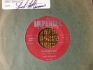 45 RPM Fats Domino IMPERIAL 5407 Blueberry Hill AUTOGRAPAGED SLEEVE VG+