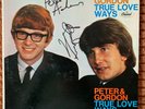PETER & GORDON - True Love Ways - LP - AUTOGRAPHS - US - Beatles - Asher, Waller