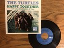 THE TURTLES - HAPPY TOGETHER, WHITE WHALE 244, 45 RPM, W/ PICTURE SLEEVE, 1967
