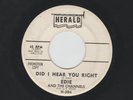 NORTHERN SOUL POPCORN  45  - EDIE and the CHANNELS  - HEAR  1963 PROMO HERALD