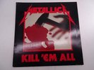 Vtg ORIGINAL Metallica Kill 'Em All Megaforce Records Album Vinyl Record LP 1983