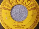 JOHNNY CASH SUN 221 HEY PORTER  RARE 1955 PUSHMARKS ORIGINAL