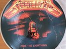 Metallica Ride the Lightning PICTURE DISC Vinyl LP 838 140-3 RED 1984/1989 EX