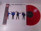 THE BEATLES HELP  JAPAN 1982 LP RED VINYL ODEON EAS 70134 MONO W/ OBI