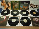 STYX -LOT 6 Lp's - PIECES OF EIGHT--GRAND ILLUSION --EQUNOX-- CRYSTAL BALL--MORE