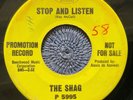 THE SHAG - STOP AND LISTEN rare USA 1967 DEMO PROMO / GARAGE PUNK / VG / VG+