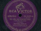 78tk-german-RCA 25-4107-Marlene Dietrich-(Ich Bin Die Fesche lola/Kinder Heut)
