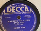 Decca 78 RPM Ernest Tubb - Walking The Floor Over You 5958 V+