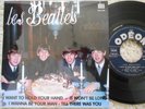 LES BEATLES  FRENCH EP I WANT TO HOLD YOUR HAND SOE 3745 BLEU FRANCE E