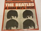 BEATLES-A HARD DAY'S NIGHT RE-ISSUE VINYL LP TAN LBL '75 SHRINK ERRORS MISPRINT