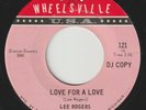 LEE ROGERS Love For A Love WHEELSVILLE 1-sided promo northern soul 45 detroit
