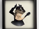 AC/DC - Angus Young - Back in Black - Original Framed Vinyl Record Art 1982
