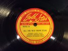 PERRY CAIN-GOLD STAR 632-ALL THE WAY FROM TEXAS/CRY CRY-TEXAS BLUES 78 1948