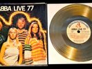 ABBA - LIVE 77 - RARE SWEDISH PROMO ONLY GOLD FLEXI DISC IN PICTURE SLEEVE