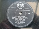 ELVIS PRESLEY -  BABY I DON'T CARE  SOUTH AFRICAN PRESS 10