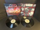 LIZZY BORDEN THE MURDERESS METAL ROAD SHOW 2 LP SET BLACK VINYLS WITH AUTOGRAPHS