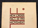 New Order - Movement VINYL LP (1981) FACT. 50 EX/EX