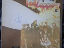 vinyl LP Led Zeppelin II Front Cover Signed by Robert Plant.