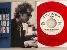 BOB DYLAN / The Times They Are A-Changin' / 2010 Promo Red 45 w/ PS / Mint