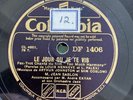 COLUMBIA 78rpm record: JEAN SABLON/DJANGO REINHARDT Le Jour Ou Je Te Vis.  E