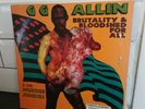 GG Allin brutality & Bloodshed For All Vinyl