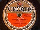 Crown 3105 Eubie Blake & His Band LOOKS LIKE LOVE E-  78 rpm 1931 Jazz