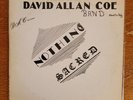 David Allan Coe Band Nothing Sacred LP VERY RARE RECORD VG+ 1970s OUTLAW COUNTRY
