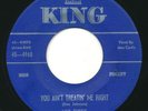 MAC CURTIS - You Ain't Treatin' Me Right / The Low Road - KING - Rockabilly 45