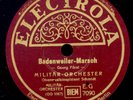 MILITÄR-ORCHESTER Badenweiler-Marsch / Deutschlandlied Schellackplatte S6682