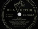 Django, Grappelly Quintet Hot Club /Duke Ellington 78 Shine /Ebony Rhapsody SH3E