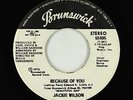 70s Soul 45 - Jackie Wilson - Because Of You - Brunswick - mp3 - promo