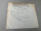 MACHINES  7” PUNK - WAX RECORDS EAR 1 FIRST PRESS