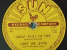 ROCKABILLY JERRY LEE LEWIS Great Balls Of Fire SUN 281 E- 78RPM