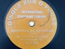 Lucien Fugère La Joconde Romance 78 RPM Zonophone Orange Label X-2015/2111