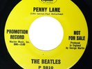BEATLES - STRAWBERRY FIELDS/PENNY LANE - NM REPRO PROMO CAPITOL 45 WITH CODA