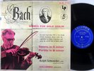 COLUMBIA MASTERWORKS Bach ROLPH SCHOEDER Partitas & Sonatas Curved Bow ML-4743