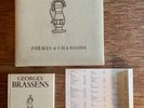 GEORGES BRASSENS poèmes et chansons coffret 15 LP + 1 livre 629 p + 1 répertoire