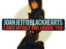 Joan Jett - I Hate Myself For Loving You Shaped Picture Disc 1988 with stand EX