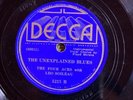 Decca 7215 Leo Soileau 4 Aces UNEXPLAINED BLUES Cajun 78 rpm  E  1936