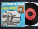 45T  JOHNNY HALLYDAY LES CHEVALIERS DU CIEL LABEL ROUGE 1967 EX ETAT