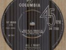 THE BLUES ACES*ALL I WANT*BEAT**FACTORY SAMPLE STICKER*THE COLUMBIA LABEL*HEAR