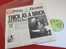 Jethro Tull  THICK AS A BRICK  -  LP Chrysalis CHR 1003 UK Newspaper sehr gut