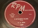 RPM 78 B.B. (BB) King - 3 O’Clock Blues / Ain’t The Way To Do It 339 V+